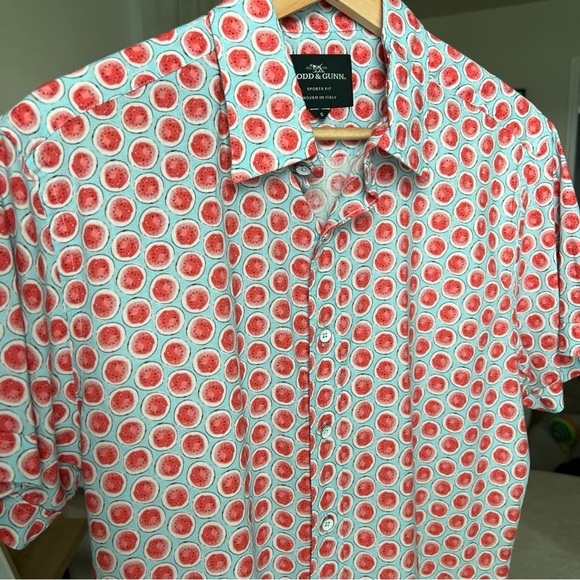 Rodd & Gunn Men’s S/S Watermelon Print Sports Fit Button Up Size S - Picture 3 of 13